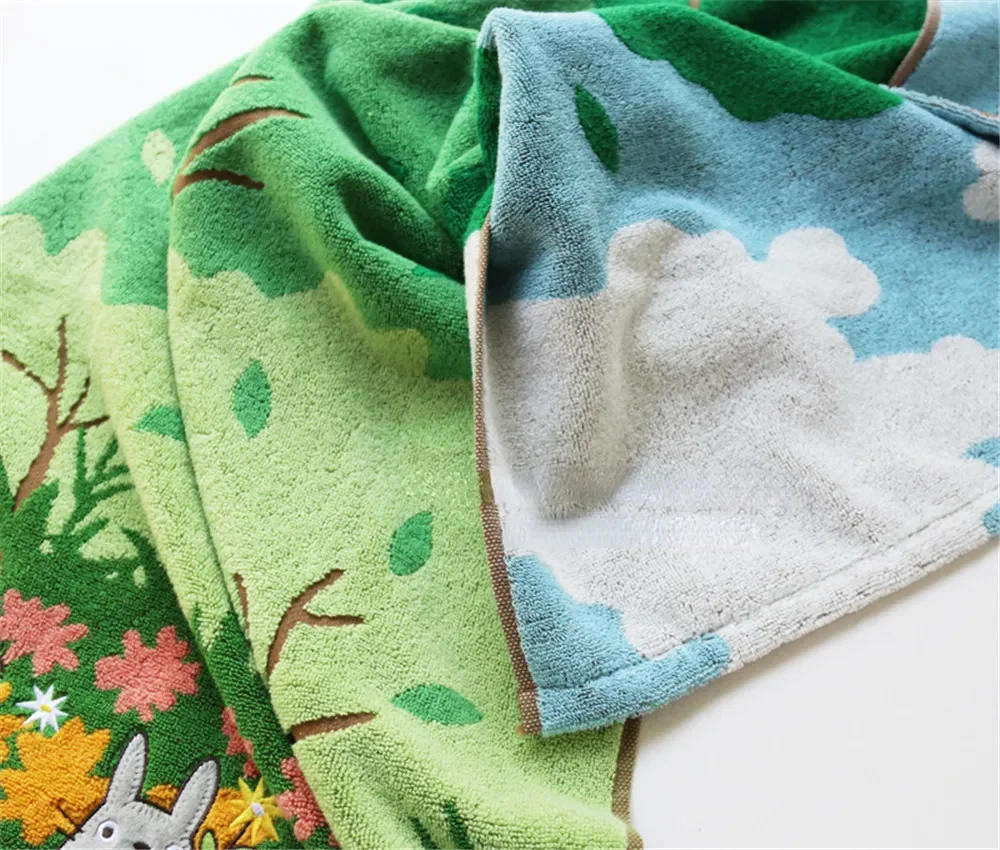 Description Picture 5 of itemCute 100% Cotton Embroidery Cartoon Towels Bathroom Hand Towel Batrh for Kids Adults Beach