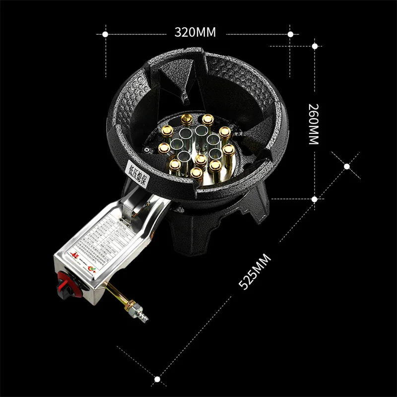 Description Picture 2 of itemLow-pressure Fierce Fire Stove Commercial Single Stove with Flameout Protection Hotel Energy-saving Cooktop Liquefied Gas Cooker