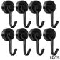 8pcs black 20mm