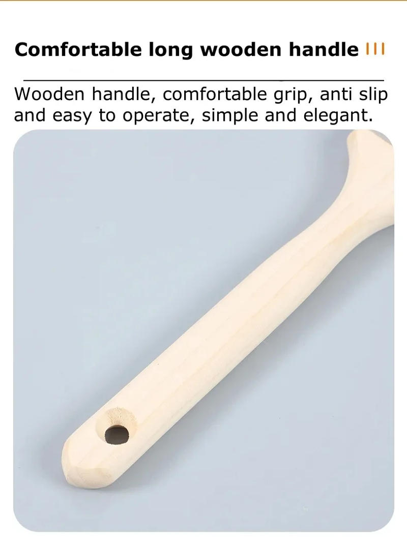 Description Picture 3 of itemPremium Paint Brushes for Detail Work - High-Quality Nylon Bristles, Long Wooden Handles - Perfect for Touch-Ups and Edging