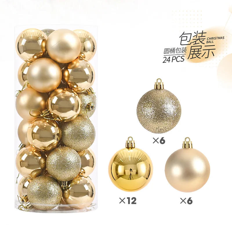 Description Picture 4 of item24pcs 3cm Christmas Balls Christmas Tree Ornaments Ball Xmas Hanging Tree Pendants Home Party Christmas Tree Decor  Home Decor