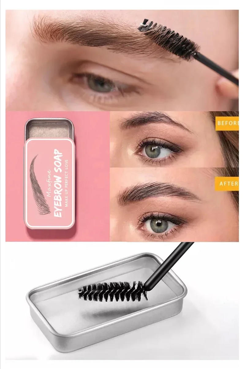Description Picture 3 of itemNatural Transparent Eyebrow Wax Waterproof DurableThree Dimensional Pomade Eyebrow Styling Soap Brows Gel Wax Fixer Dropshipping
