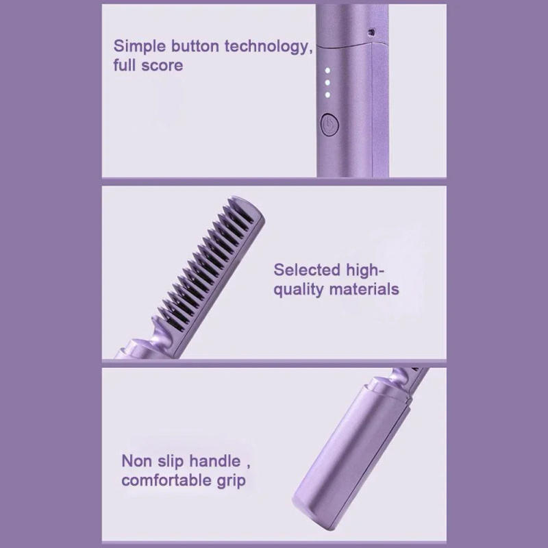 Description Picture 6 of itemWireless Professional Hair Straightener Curler Comb Fast Heating Negative Ion Straightening Curling Brush Styling Tools