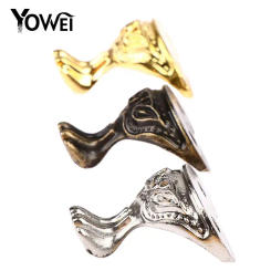 8Pcs Antique Bronze Jewelry Gift Box Wood Case Decorative Feet Leg Corner Protector 29x28mm