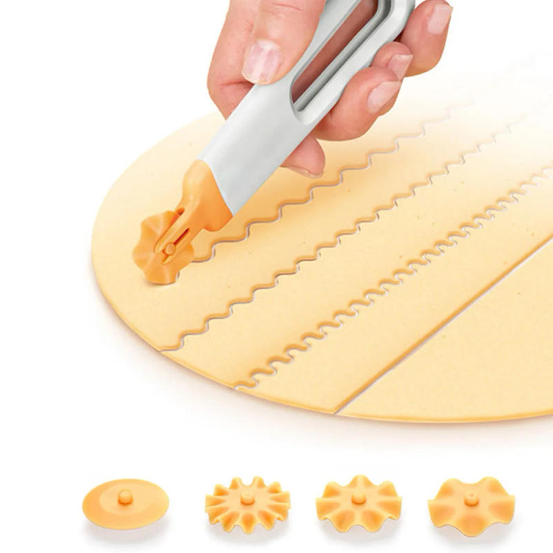 Description Picture 2 of itemPlastic Baking Tool Pull Net Wheel Pizza Pastry Lattice Roller Cutter For Dough Cookie Pie Craft Kitchen Accessories