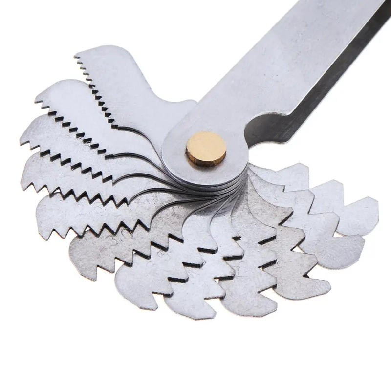 Description Picture 5 of item4pcs Radius Gauges Stainless Steel R1-6.5/R7-14.5/R15-25/R26-80mm Concave Convex arc Silver Tone Measuring Tools