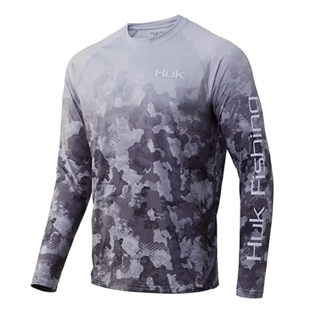 Description Picture 3 of itemHUK Fishing Shirt Long Sleeve Uv Protection Fishing Clothing Man Outdoor Summer Fishing Apparel UPF 50 Performance Tops