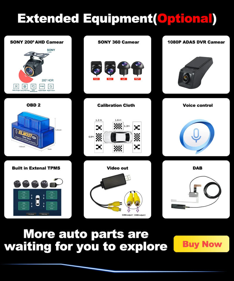 Description Picture 3 of item9.7 inch For Peugeot 407 2004-2011 Tesla style Android 14 Car Radio 4G LET Wireless CarPlay Stereo Multimedia Player GPS