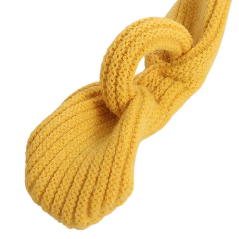 Description Picture 2 of itemFashion Solid Color Boys Girls Scarf Korean Style Casual Kids Knitted Scarf Warm Windproof Winter Knit Scarves Baby
