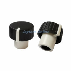 5pcs Piano Potentiometer Switch Cap Plastic Long Handle Plum Shaft Knob Diameter 19.5mm x 18mm Gear Shaped Inner Hole 6mm