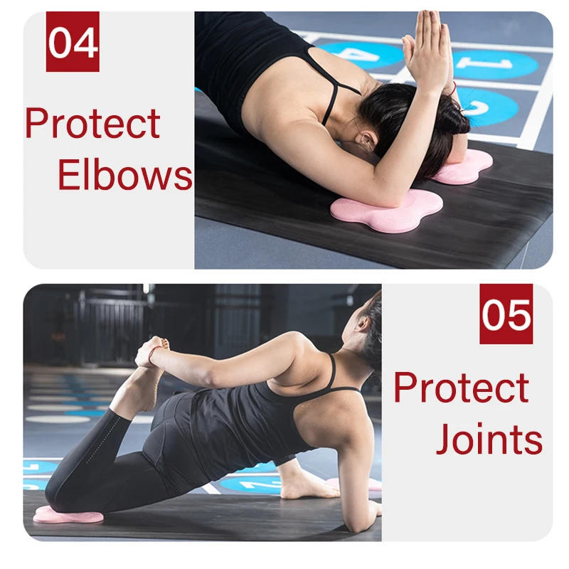 Description Picture 3 of itemKnee guard wrist guard anti slip solid color protective pad elbow pad soft foam pad support 1 pcs knee guard Yoga mat anti slip