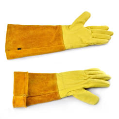 Leather  Breathable Gauntlet Gloves Rose Pruning Long Sleeve Gloves for Men and Women Best  Gardening Glove Garden Gifts