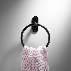 1pc no-punch space aluminium towel ring bathroom washroom washcloth hanging bracket