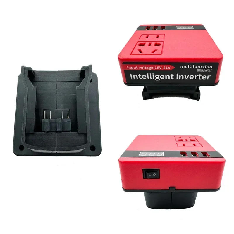 Description Picture 6 of itemPower Inverter DC 18V To 220V Multi-Function Inverter Adapter For Makita/Dewalt/Milwaukee 18V Lithium Battery Conversion Tool
