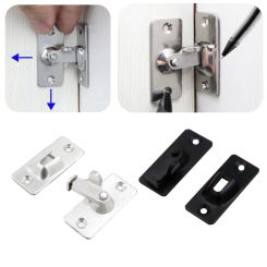 90 Degree Right Angle Door Lock Stainless Steel Hook Latch Door Lock Right Angle Sliding Gate Lock Window Lock Bar Bolt