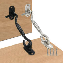 4/6/8 Inch Window Catch Hook New Thicken Stainless Steel Door Eye Latch Hardware Wind Latch Hook Window