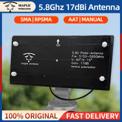 1/2/5PCS Maple Wireless Antenna 5.8G 17dBi 17db High Gain AAT/Manual SMA/RPSMA For FPV Monitor HD VTX Auto Tracker HM30 Drone