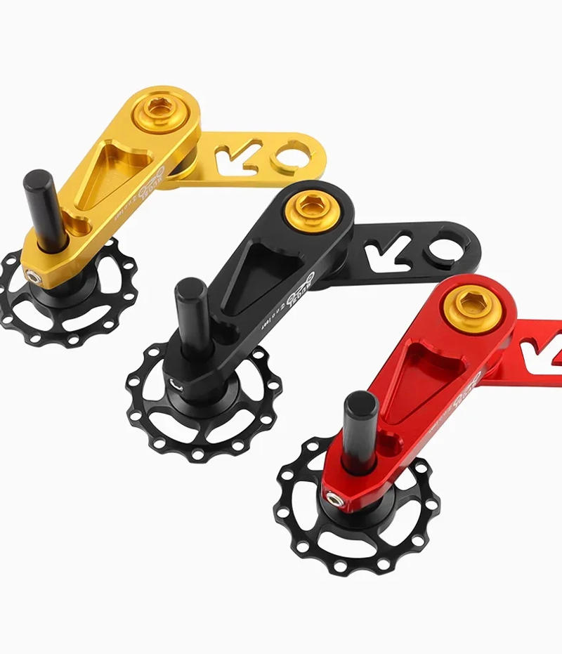 Description Picture 4 of itemMUQZI Folding Bike Chain Guide Single Speed Cycling Chain Tensioner Rear Derailleur Aluminum Alloy Chain Stabilizer