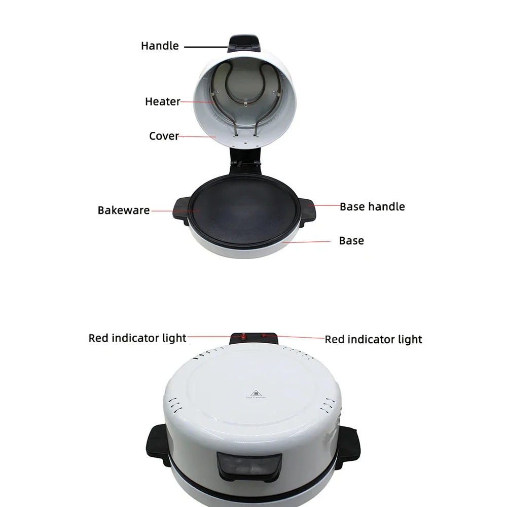 Description Picture 3 of itemHousehold Pizza Machine,Portable Electric Toaster, Stainless Steel Oven,Non Stick Coating,Can Bake Steak Bread,Pizza Egg Tarts