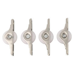 4pcs Window Pulleys 25mm Cabinet Wardrobe Sliding Door Wheel Window Roller Pulley Furniture Door Roller Runner Hardware