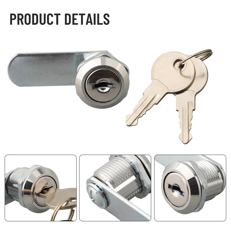 Description Picture 6 of itemAccessories Mailbox Lock Parts Fittings Household Items Metal 18mm90 Degrees Box Locker Cabinet Cupboard Drawer Kit