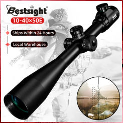 New 10-40X50 Long Eye Relief Rifle Scope Shotgun Sight Optical Sniper Riflescopes Pistola Aria Compressa Hunting Scopes