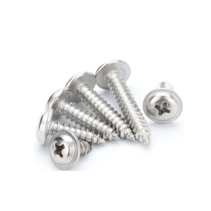 Description Picture 5 of item200Pcs M3 PWA 304 Stainless Steel Cross Recessed Round Head Self-tapping Screws with Pad
