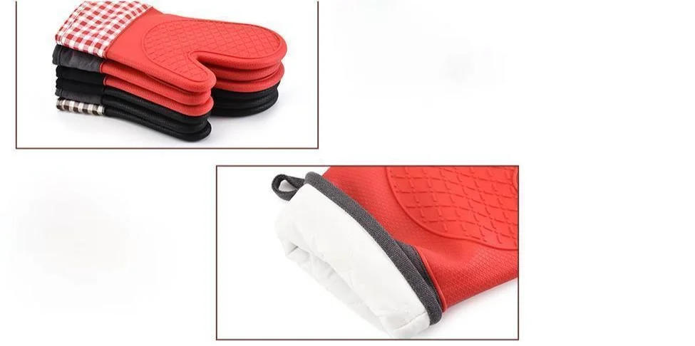 Description Picture 4 of itemSilicone Microwave Gloves, BBQ Gloves, One Piece, Oven Baking Cooking Tool, Baking, Hot Pot Mitts, Heat Resistant Kitchen