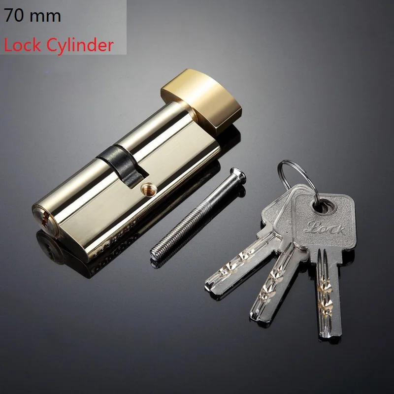 Description Picture 5 of itemDoor Cylinder, 70mm Copper Open Lock Cylinder, Security Copper Lock Interior Bedroom Living Room, Door Lock Cylinder with Keys