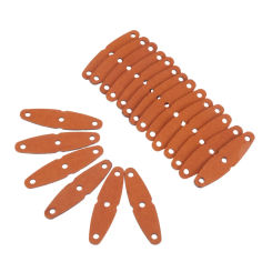 20/10/5 Pcs Hunting Slingshot Pouches Microfiber Leather with Holes Outdoor Hunting Catapult Rubber Band Accessories 60*16*8mm