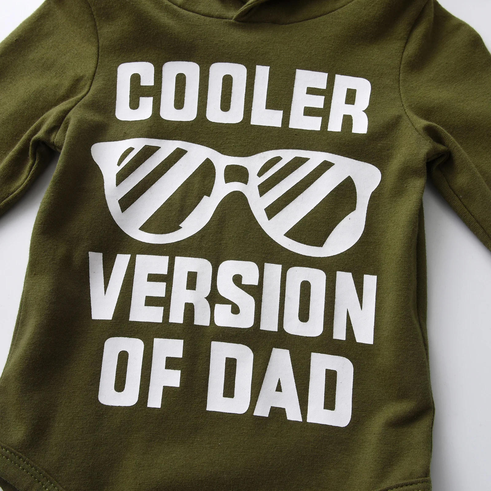 Description Picture 4 of itemCasual Newborn infant Baby Boy Clothes Set Toddler Boys Long Sleeve Hooded Romper Bodysuit Top and Camo Pants Outfit