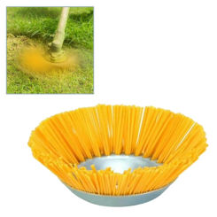 8 inch Grass Trimmer Head Nylon Wire Brush Efficient Weeding Corners Lawns Sidewalks Replace Parts Access