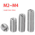 30Pcs/Lot 304 Stainless Steel Slotted Phillips Flat Set Screws M2 M2.5 M3 M4