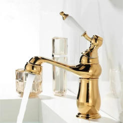 Rose Gold Basin Faucet Gold Torneiras Bathroom Sink Single Hole Basin Taps Hot Cold Mixer Tap Crane