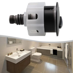 1pc Toilet Push Button Dual Flush Water Saving Chrome For Cistern Tank 38-49mm Household ABS Plastic Toilet Push Button