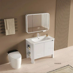 Luxury Round Corner Bathroom Cabinets Smart Dressing Mirror Cabinet Designer Home Furniture Wall-mounted Toilet Storage Cabinet