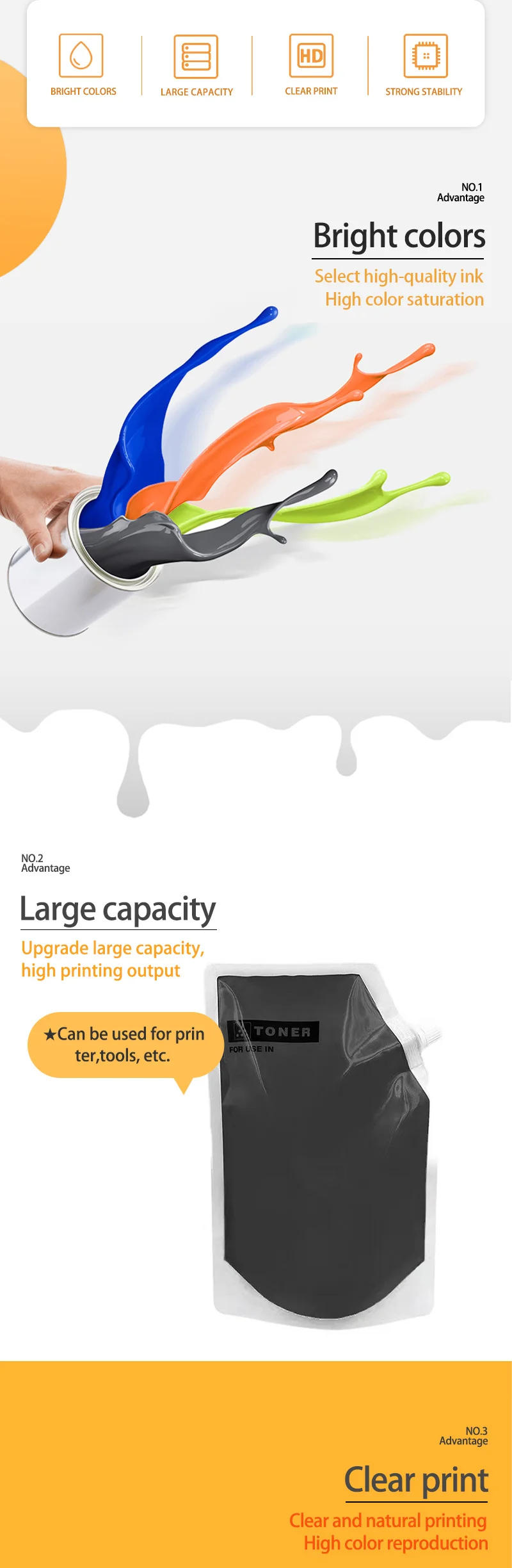 Description Picture 4 of itemTN324 Toner 1KG For Konica Minolta Bizhub C225 C308 C368 C258 TN 324 Compatible Copier Refill Toner Powder