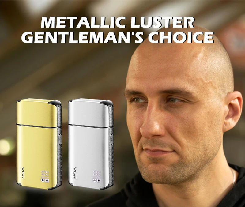 Description Picture 4 of itemVGR Men's Personal Shaver Household Convenient Shaver Reciprocating Blade Washable Metal Body Intelligent Digital Shaver V-359