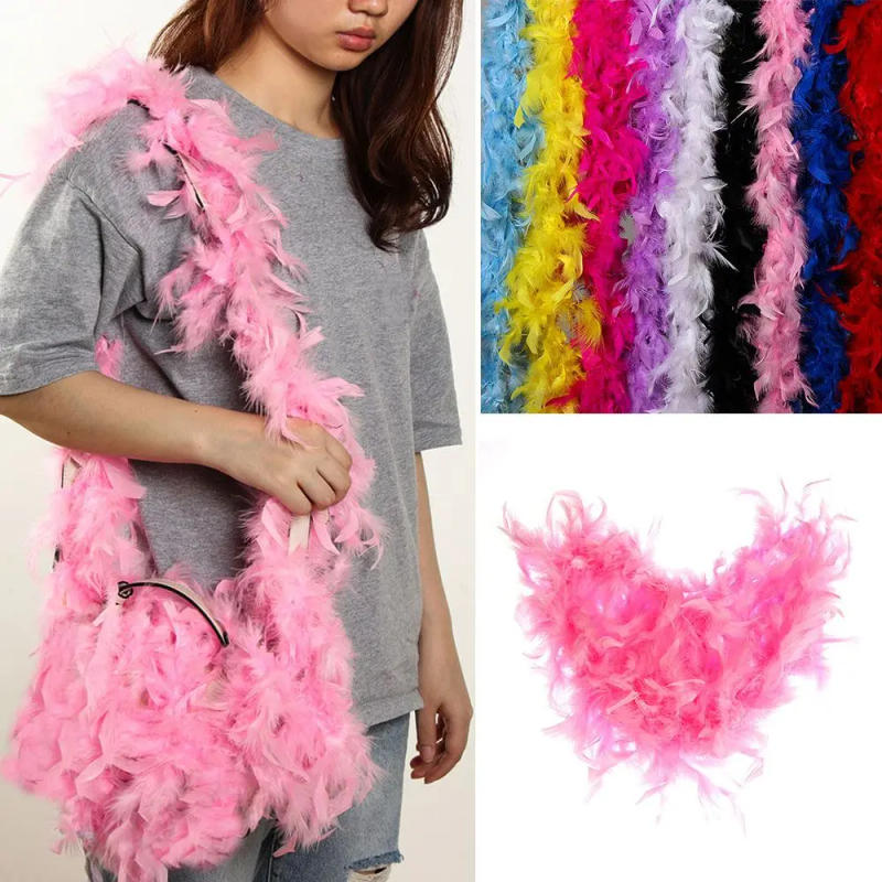 Description Picture 2 of item2M Feather Boa Strip Fluffy Craft Costume Fancy Dress Wedding Party Decoration Apparel Sewing & Fabric