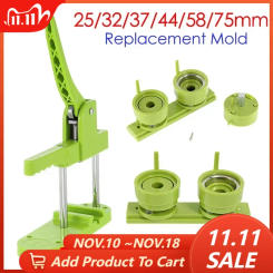 25/32/37/44/58MM Badge Pin Button Mold Sliding Style Badge Button Maker Machine Press Machine Bracket for DIY Making Badge Craft