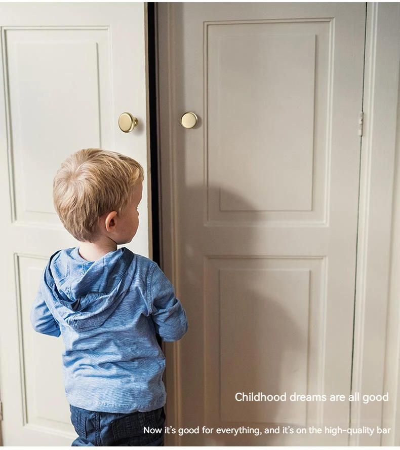 Description Picture 5 of itemLuxury Cabinet, Wardrobe Door Handle, Brushed Gold, Simple Kitchen Cabinet, Drawer Handle, Furniture, Zinc Alloy Small Handle