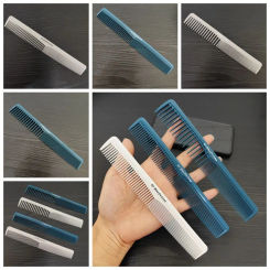Plastic Pro Hairdressing Combs DIY Anti-slip White Hair Cutting Comb Durable Anti-Static Straight Hair Brushes Cairdresser