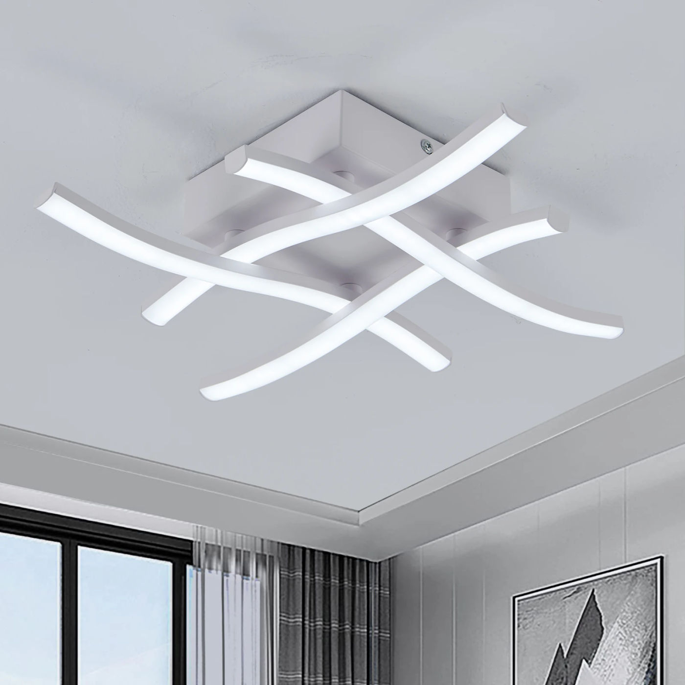 Description Picture 2 of item24W Modern Led Ceiling Lights Led Chandelier Ceiling Lighting AC90-260V Ceiling Lamp For Room Living Room Decoration