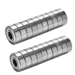20x Single Row 8x22x7 ABEC-7 Miniature Bearings Carbon Steel 608ZZ Ball Bearings for Elevators Rolling Mills Boating Waves