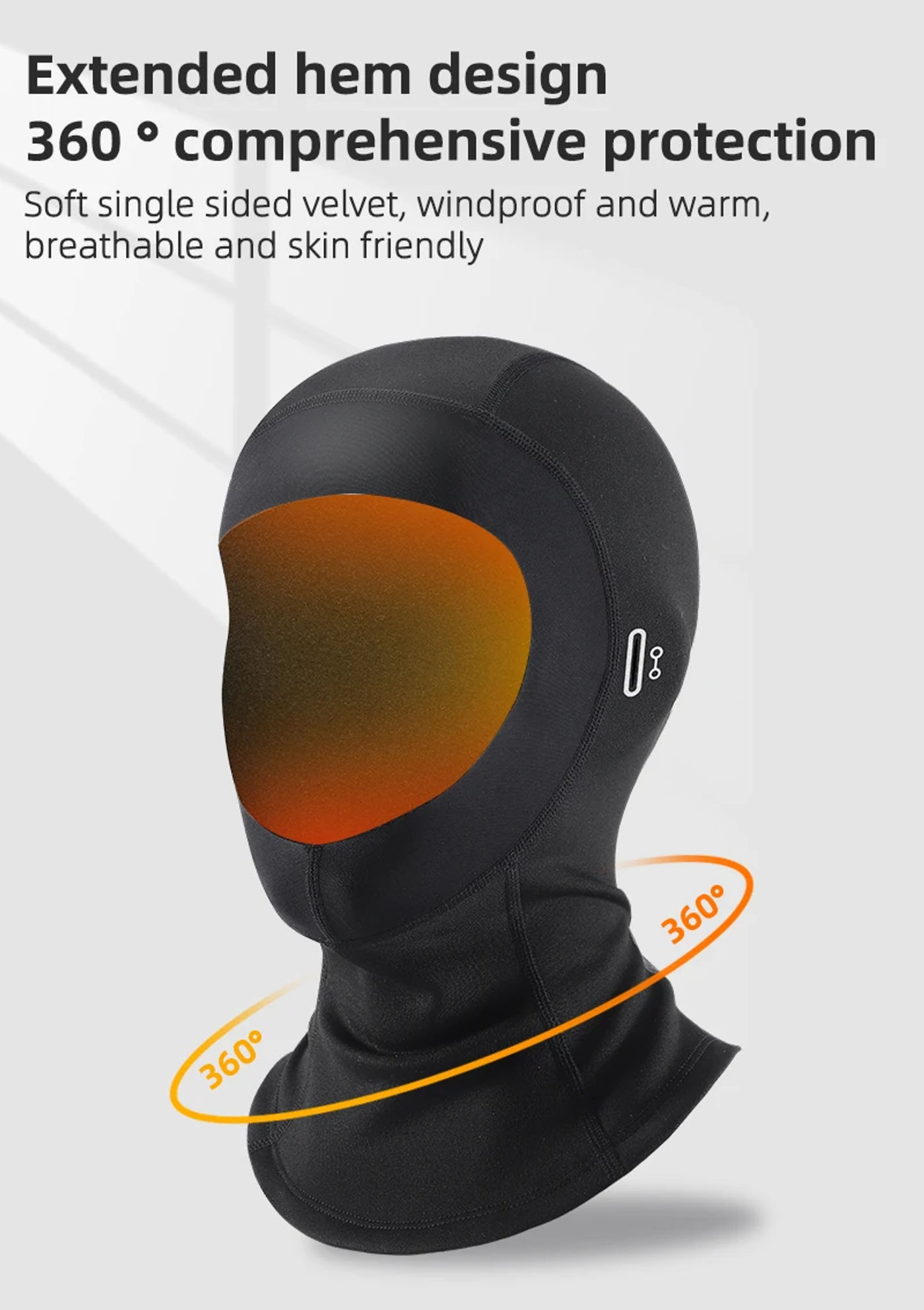 Description Picture 5 of itemWEST BIKING Winter Fleece Balaclava for Cycling and Running Non-Slip Sport Caps Windproof Ear Neck Protection Thermal Sport Gear