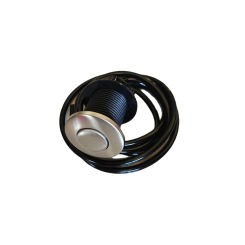 Food Waste Disposer Parts Wire Drawing Surface 32MM air switch button with 1.5m pipe