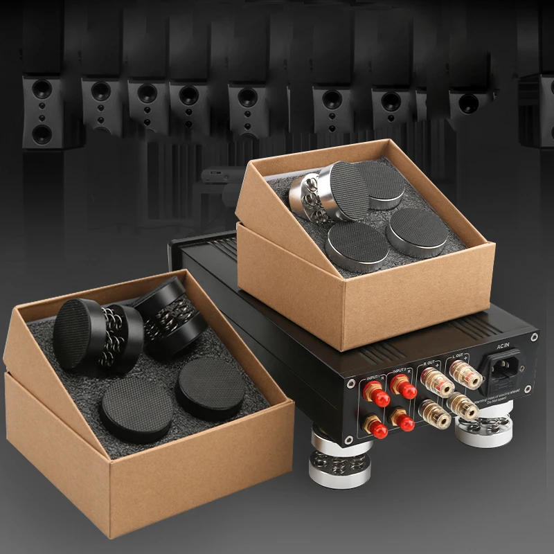 Description Picture 3 of itemAudiophile shock spikes spring damping pad HIFI Stand Feet speaker spike audio CD amplifier foot pad single products weight 102g