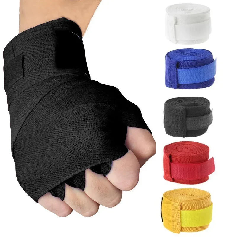 Description Picture 2 of item2.5M/5M Boxing Bandage Wrap Cotton Sports Straps Taekwondo Hand Gloves Wrap Combat Protect Belt Boxing Handwraps for Men Women