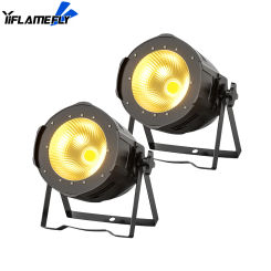 100W COB Par Light Stage Show Effect Lighting DMX Voice Control Cool&Warm White Uplight Aluminum Spotlight for Concert Theater