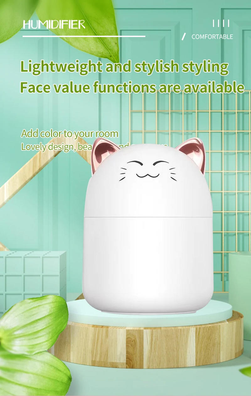 Description Picture 6 of itemCute Pet Humidifier Mini Office Desktop Air Conditioning Room Air Humidification Usb Small Household Heavy Fog Spray